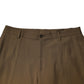 Dolce & Gabbana Brown Wool Straight Formal Dress Pants