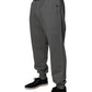 Dolce & Gabbana Gray Logo Cotton Jogger Men Sweatpants Pants