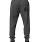 Dolce & Gabbana Gray Logo Cotton Jogger Men Sweatpants Pants