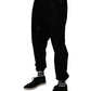 Dolce & Gabbana Black Cotton Men Jogger Sweatpants Pants