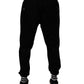Dolce & Gabbana Black Cotton Men Jogger Sweatpants Pants