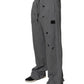Dolce & Gabbana Gray Cotton RipStyle Straight Sweatpants Pants