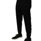 Dolce & Gabbana Black Cotton Blend Men Jogger Sweatpants Pants