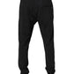 Dolce & Gabbana Dark Gray Logo Cotton Jogger Sweatpants Pants