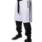 Dolce & Gabbana Black White Cotton Layered Sweatpants Pants