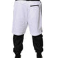 Dolce & Gabbana Black White Cotton Layered Sweatpants Pants