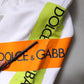 Dolce & Gabbana White Logo Tape Jogger Cotton Sweatpants Pants