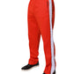 MSGM Red White Mid Waist Men Jogger Sweatpants Pants