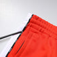 MSGM Red White Mid Waist Men Jogger Sweatpants Pants