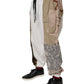 Dolce & Gabbana White Camouflage Patchwork Sweatpants Pants