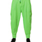 Dolce & Gabbana Neon Green Cargo Jogger Men Sweatpants Pants
