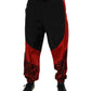 Dolce & Gabbana Black Red Leopard Jogger Sweatpants Pants