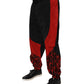 Dolce & Gabbana Black Red Leopard Jogger Sweatpants Pants