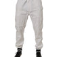 Dolce & Gabbana White Cotton Jogger Cargo Skinny Pants