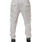 Dolce & Gabbana White Cotton Jogger Cargo Skinny Pants