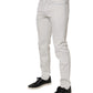 Dolce & Gabbana White Cotton Stretch Skinny Slim Denim Jeans