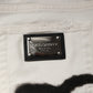 Dolce & Gabbana White Tattered Graffiti Skinny Denim Jeans