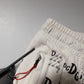Dolce & Gabbana White Logo Print Men Skinny Sweatpants Pants