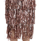 Dolce & Gabbana Metallic Sequin Tulle High-Waist Midi Skirt