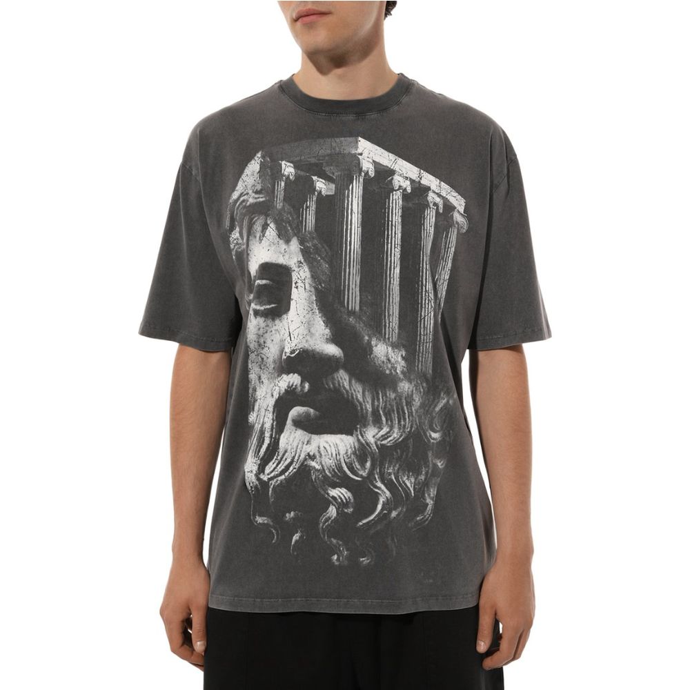 Diego Venturino Gray Cotton T-Shirt