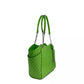 Michael Kors Jet Set Large Chain Shoulder Tote Bag Jungle Green