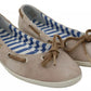 Pantofola D'Oro Beige Suede Lace Bow Loafers Ballet Flat Shoes