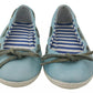 Pantofola D'Oro Sky Blue Suede Lace Bow Loafers Ballet Flat Shoes