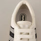 Marc Jacobs White Leather Crystal Embellished Sneakers Shoes