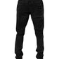 Dolce & Gabbana Black Cotton Stretch Men Skinny Denim Jeans