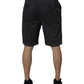 Dolce & Gabbana Dark Gray Cotton Mid Waist Men Bermuda Shorts
