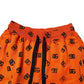 Dolce & Gabbana Orange Logo Monogram Cotton Bermuda Shorts