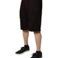 Dolce & Gabbana Bordeaux Cotton Bermuda Sweatshorts Shorts