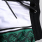 Dolce & Gabbana White Green Men Jersey Sweatshorts Shorts