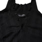 Dolce & Gabbana Black Heraldic Silk Buttoned Pullover Sweater