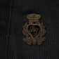 Dolce & Gabbana Black Heraldic Silk Buttoned Pullover Sweater