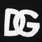 Dolce & Gabbana Black Hearts Silk Crew Neck Pullover Sweater