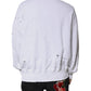 Dolce & Gabbana White Cotton Men Pullover Sweatshirt Sweater