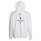 Balenciaga White Cotton Logo Hooded Pullover Oversize Sweater