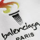 Balenciaga White Cotton Logo Hooded Pullover Oversize Sweater