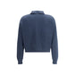 Brunello Cucinelli Blue Cotton Sweatshirt