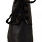 FLY LONDON Black Leather Low Top Lace Up Women Oxford Shoes