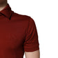 Dolce & Gabbana Red Cotton DG Logo Collared Men Polo T-shirt