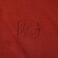 Dolce & Gabbana Red Cotton DG Logo Collared Men Polo T-shirt