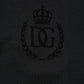 Dolce & Gabbana Black Cotton DG Logo Collared Polo T-shirt Mens T-Shirt