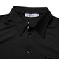 Dolce & Gabbana Black Polyester DG Logo Collared Polo T-shirt