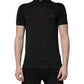 Dolce & Gabbana Dark Gray Logo Plaque Cotton Men Polo Shirt T-shirt Mens T-Shirt