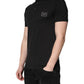 Dolce & Gabbana Dark Gray Logo Plaque Cotton Men Polo Shirt T-shirt Mens T-Shirt