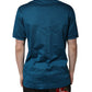 Dolce & Gabbana Blue Logo Cotton Men Polo Shirt T-shirt