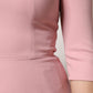 Dolce & Gabbana Pink A-line Flare Viscose 3/4 Sleeves Dress