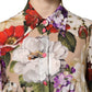 Dolce & Gabbana Multicolor Floral Wide Leg Jumpsuit Dress